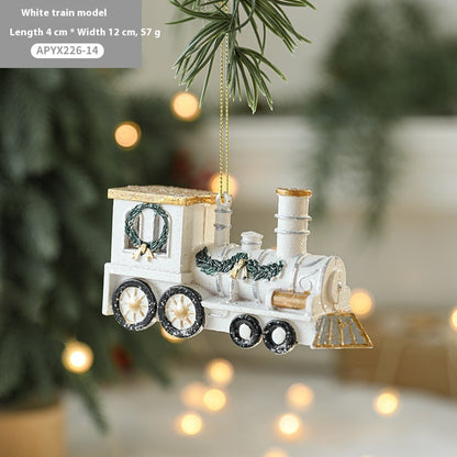 Christmas Tree Decorations Painted Plastic Christmas Pendant