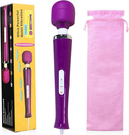 Handheld Massager 20 Speed Wand Vibrating Massage Magic Full Body Therapy Motor