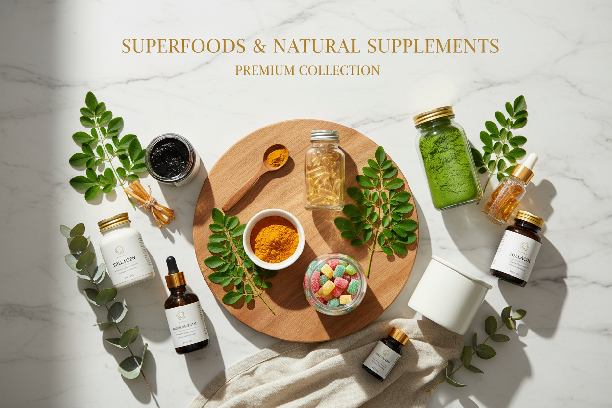 Superfoods & Natural Supplements Collection Banner